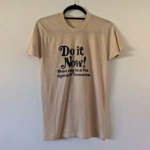 VTG 70s Do It Now Before Its Against the Law Single Stitch T-Shirt Adult XS/S